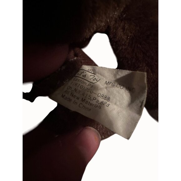 Arts toys Brown Plush beaver puppet With Toolbelt & Attached Plastic Tools - Picture 7 of 8